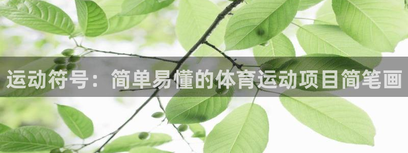 MK体育官网下载平台:运动符号:简单易懂的体育运动项目简笔画
